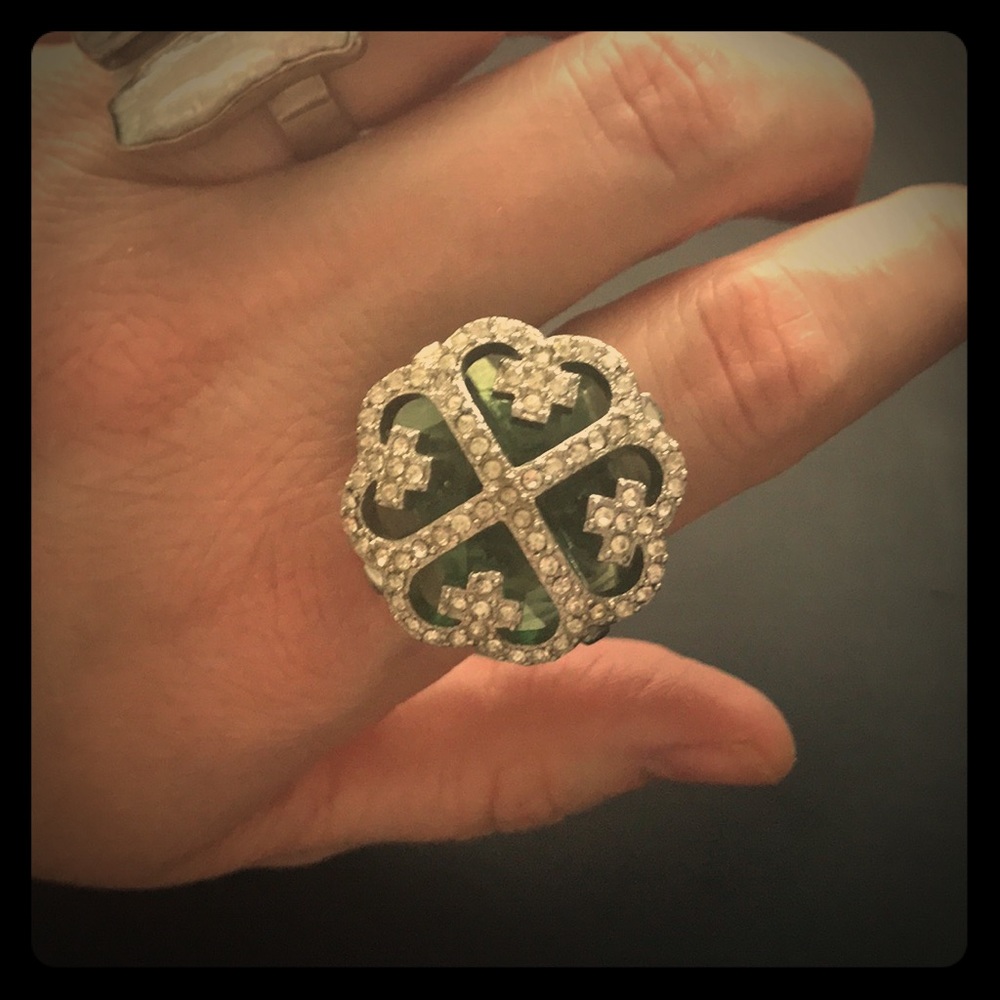 ‼️CLEARANCE‼️Emerald Green Hearts Friendship Ring